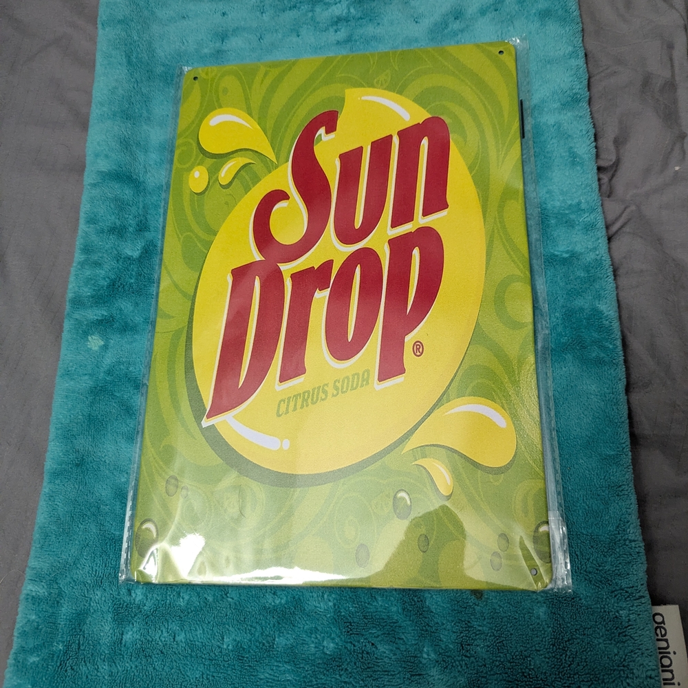 Sun Drop Citrus Soda Metal Sign New Gift Christmas Southern Charm White Lightnin